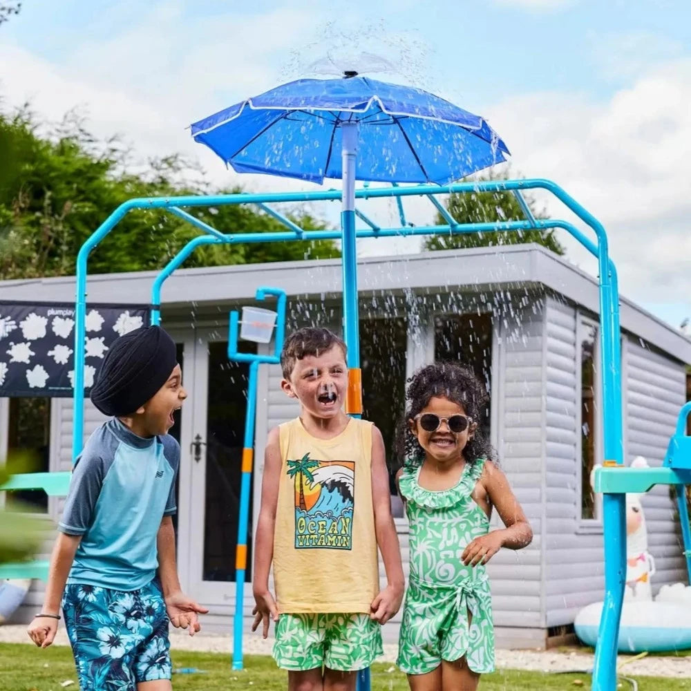 מזרקת מים מטריה לילדים לגינה מתחברת לצינור Plum Umbrella Fountain