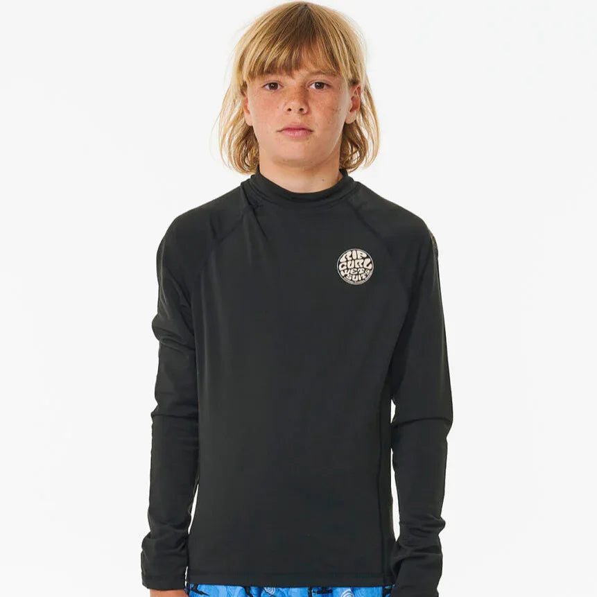 חולצת גלישה ארוכה לילדים Icons UV Brushed Long Sleeve Rash Vest - Bikes Online