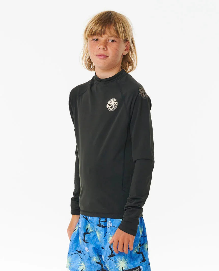 חולצת גלישה ארוכה לילדים Icons UV Brushed Long Sleeve Rash Vest - Bikes Online