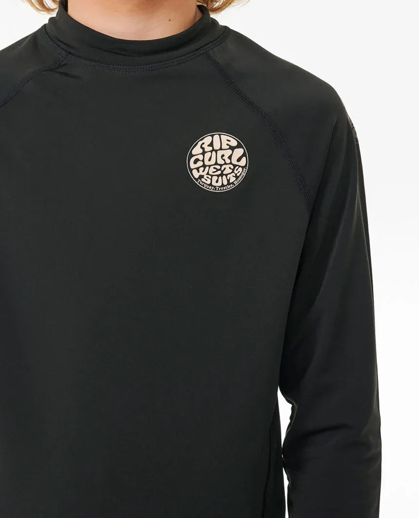 חולצת גלישה ארוכה לילדים Icons UV Brushed Long Sleeve Rash Vest - Bikes Online