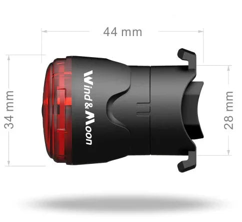 פנס אחורי לאופניים נצנץ אוטומטי ERC Smart Bike Light WT003 - Bikes Online