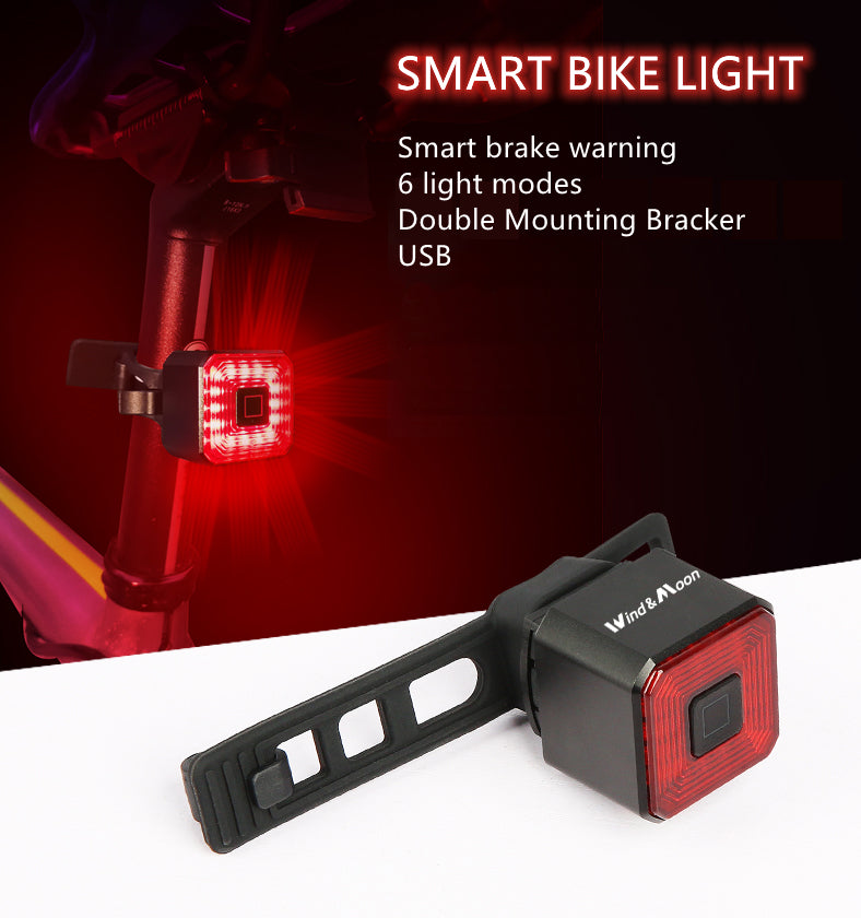 פנס אחורי לאופניים נצנץ אוטומטי ERC Smart Bike Light WT005