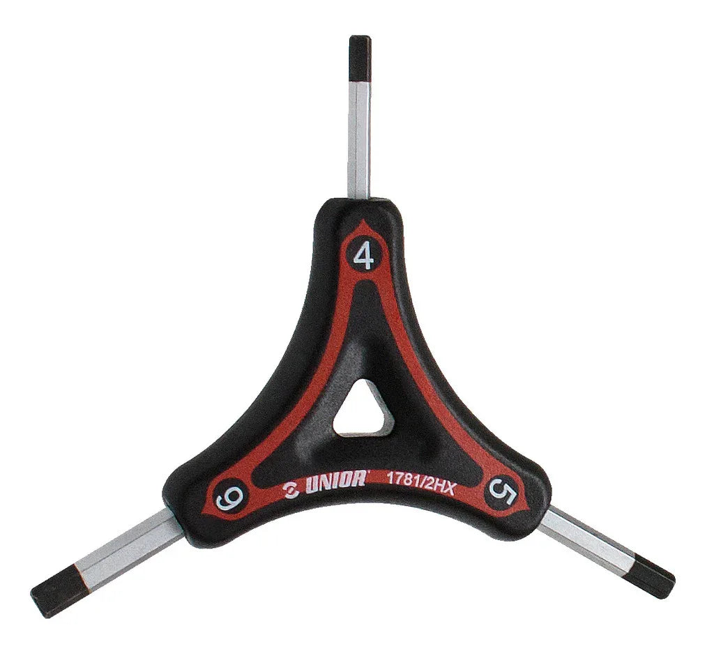 מפתח Y משולש אלן 4/5/6 מ"מ Unior דגם 1781/2hxs - Bikes Online