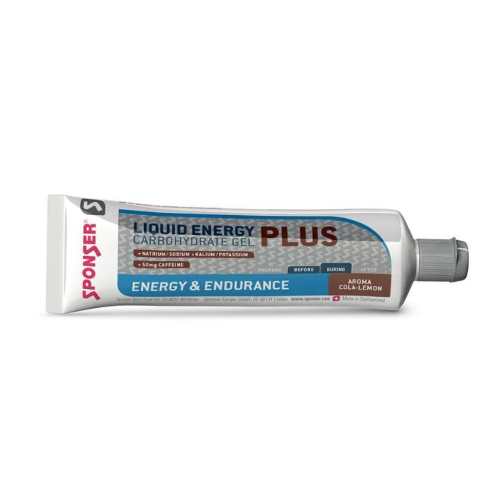 ג'ל אנרגיה נוזלי בטעם קולה-לימון עם קפאין Sponser Liquid Energy Plus