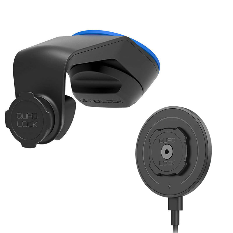 התקן מעמד לטלפון לרכב חיבור וואקום Quad Lock Car Suction Mount