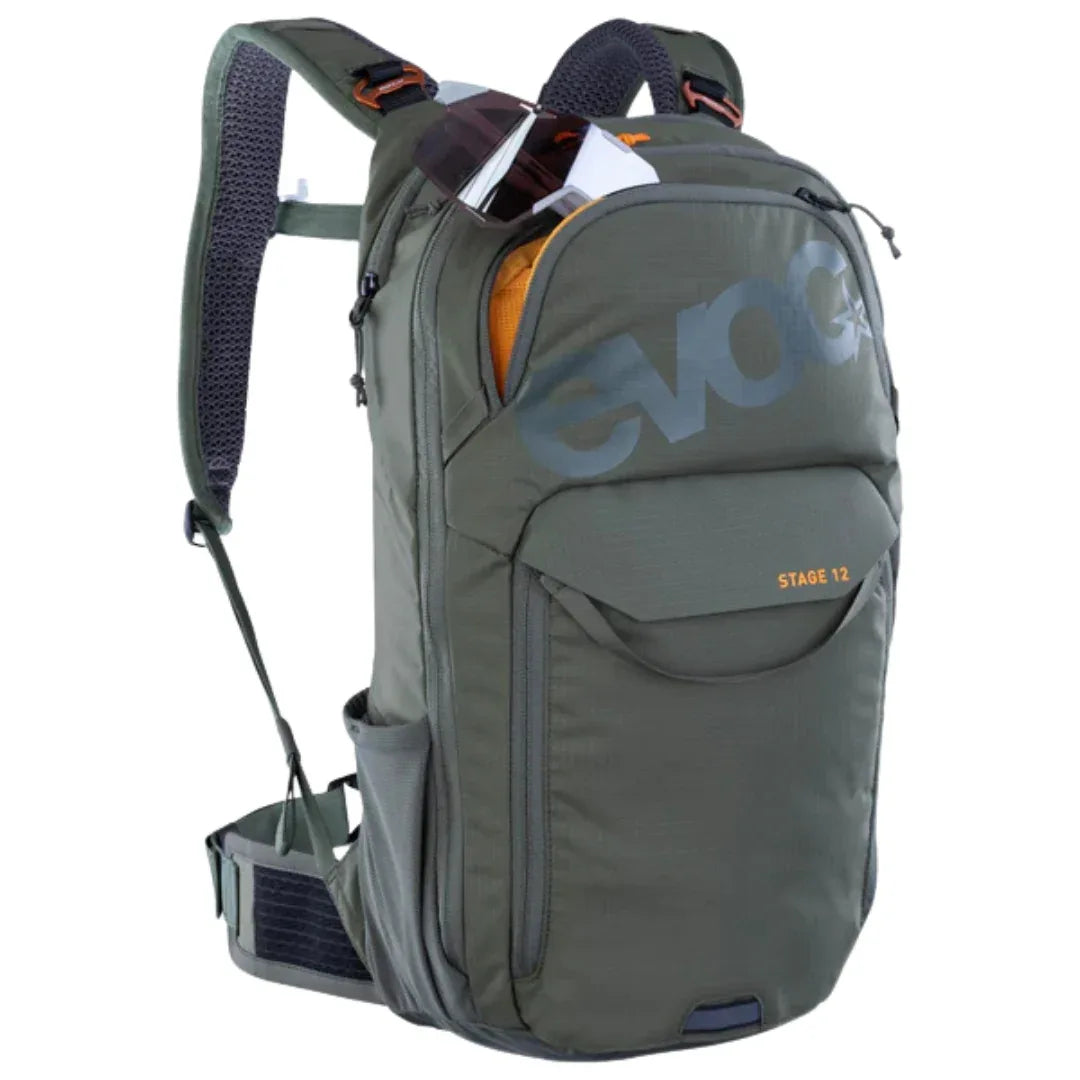 תיק רכיבה וטיולים 12 ליטר אבוק Evoc Stage 12 ירוק זית - Bikes Online