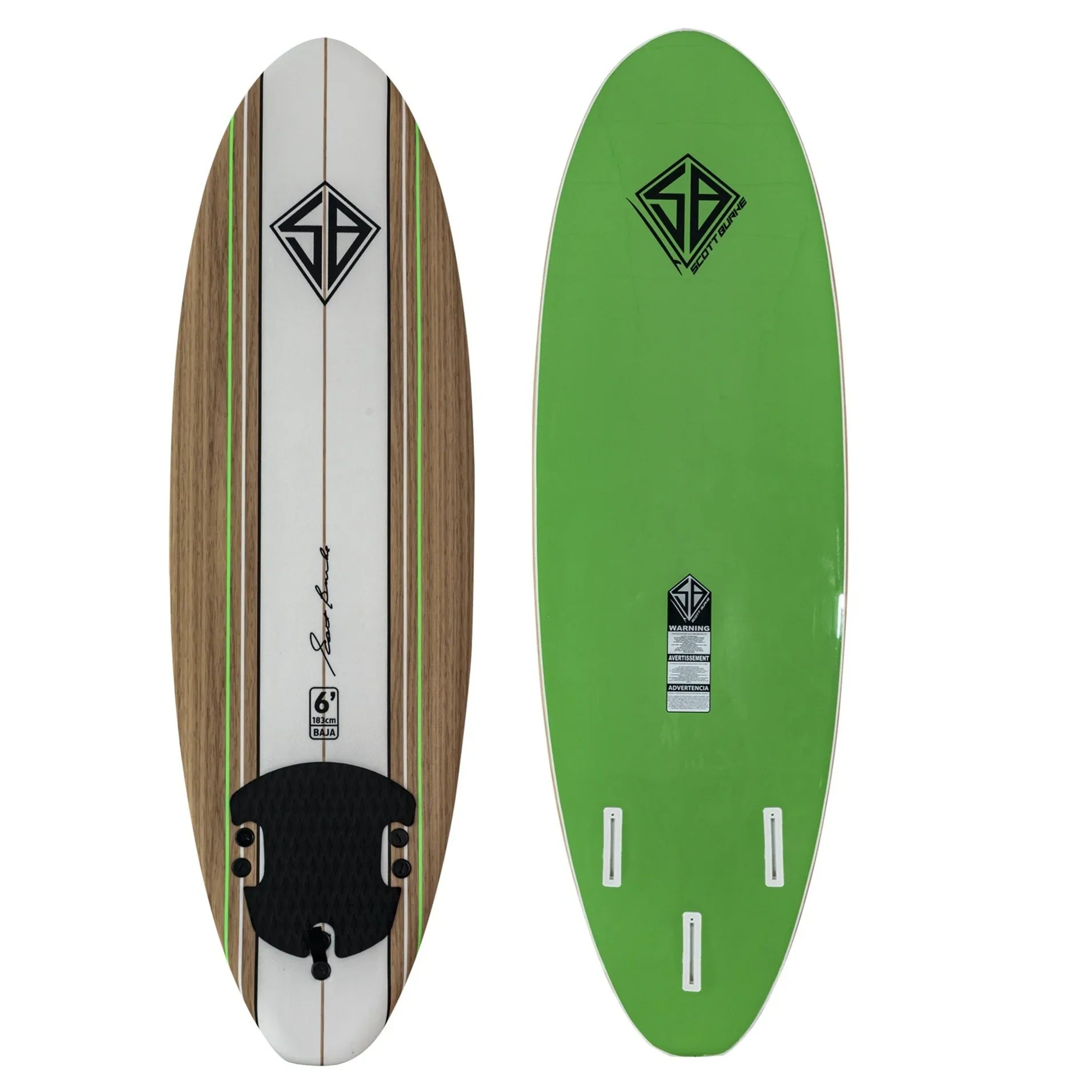גלשן סופט SB 6' Baja Surfboard - Bikes Online