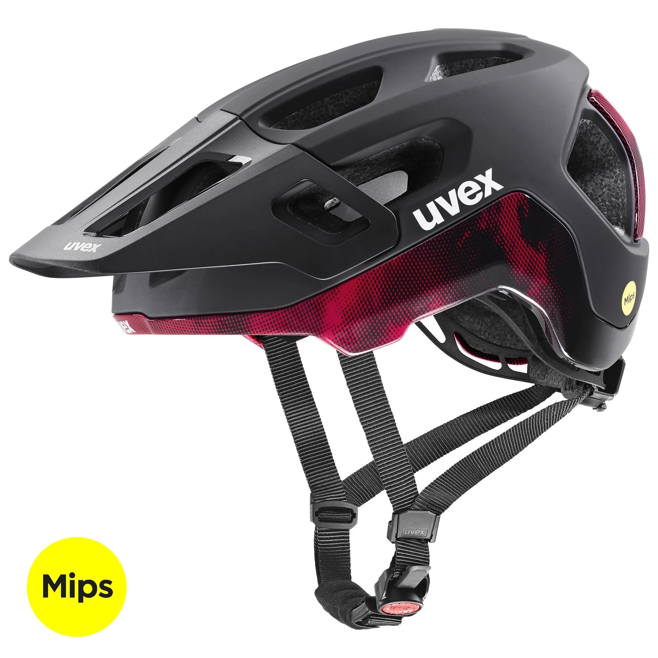 קסדה מקצועית לאופניים יובקס UVEX React MIPS שחור אדום - Bikes Online