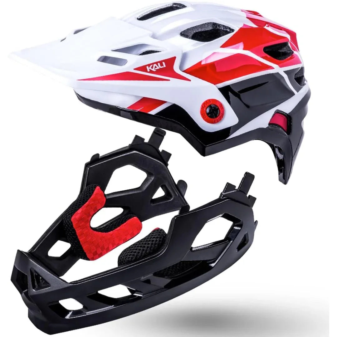 קסדה מלאה לאופניים לילדים פול פייס קאלי שחור לבן Kali Maya Full Face Child - Bikes Online