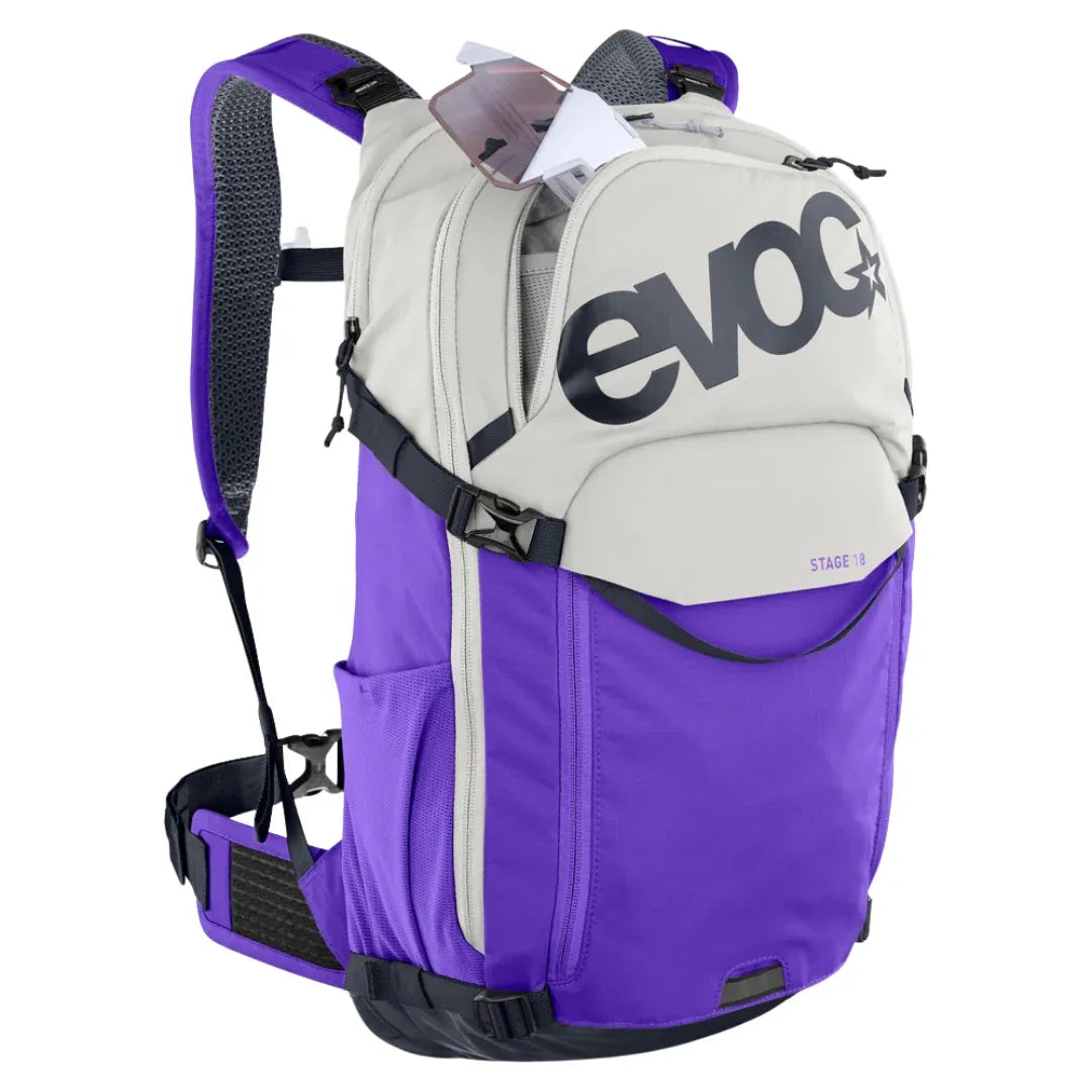 תיק רכיבה וטיולים 18 ליטר אבוק Evoc Stage 18 סגול - Bikes Online
