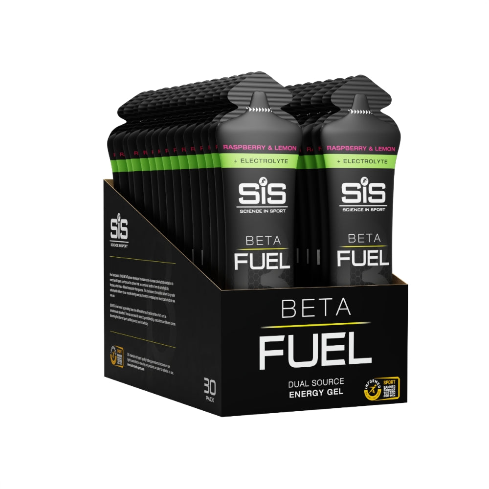 ג'ל אנרגיה עם אלקטרוליטים טעם פטל ולימון SiS BETA Fuel + Electrolyte