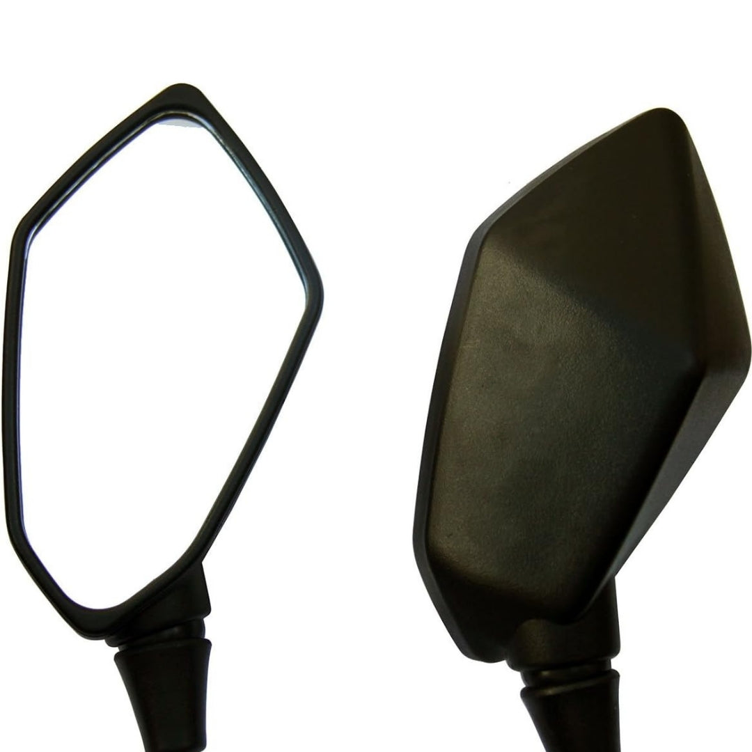 זוג מראות לאופניים\אופנוע רחבות להתקנה בחיבור לכידון