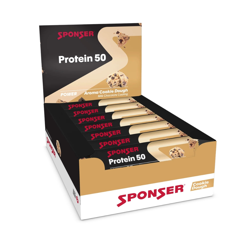 חטיף חלבון בטעם בצק עוגיות Sponser Protein 50