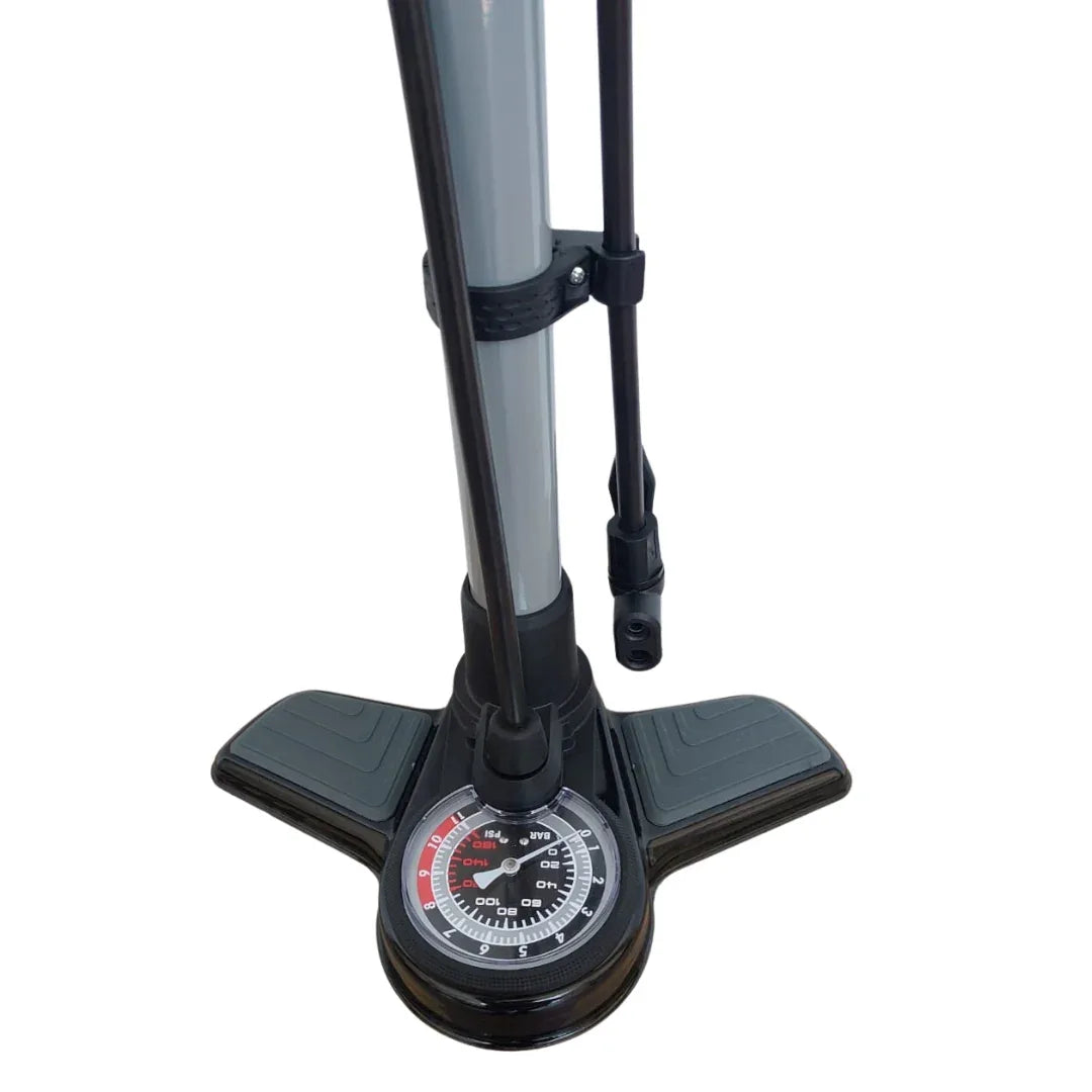 משאבת רצפה לאופניים עם צג ERC Bike Pump P32B-08 - Bikes Online