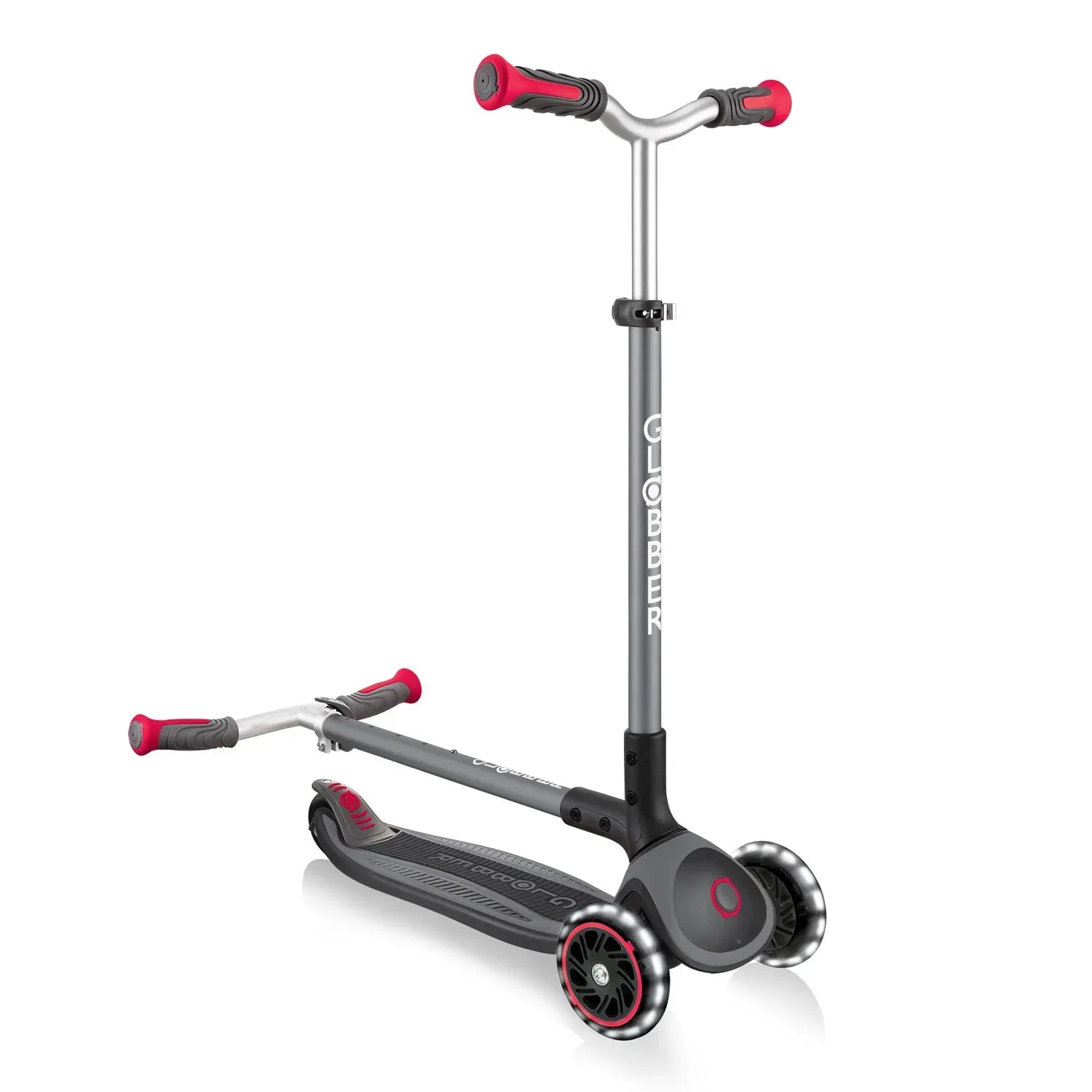 מוצר מציאון - קורקינט מאסטר לייטס מתקפל עם אורות לילדים גלובר Globber MASTER Lights - Bikes Online