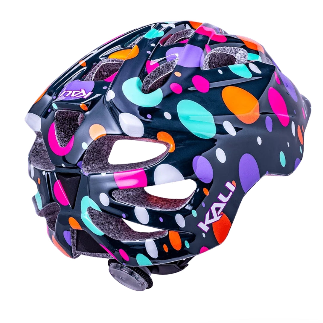 קסדה לאופניים לתינוקות וילדים קאלי עיגולים שחור Kali Chakra Child