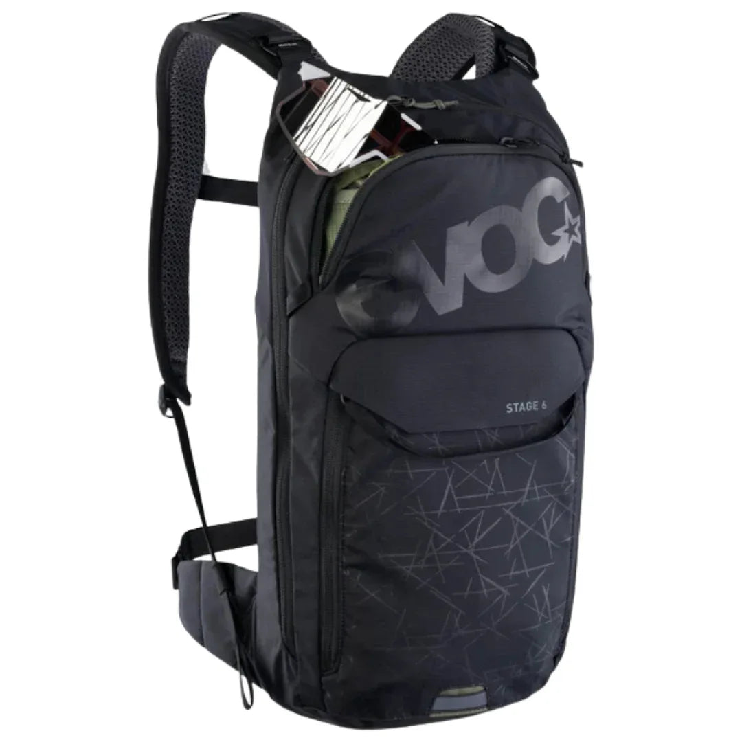 תיק רכיבה וטיולים + שלוקר 6 ליטר אבוק Evoc Stage 6 שחור - Bikes Online