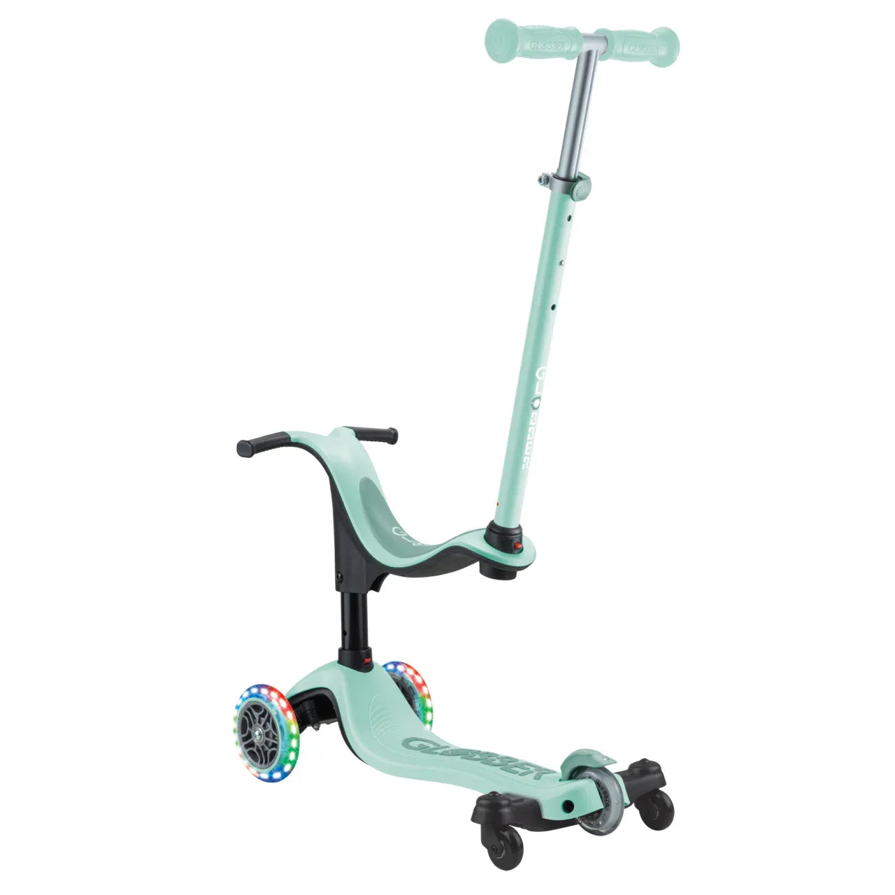 קורקינט משולב עם אופני איזון והליכון גלובר Globber GO UP SPORTY LIGHTS 360° - Bikes Online