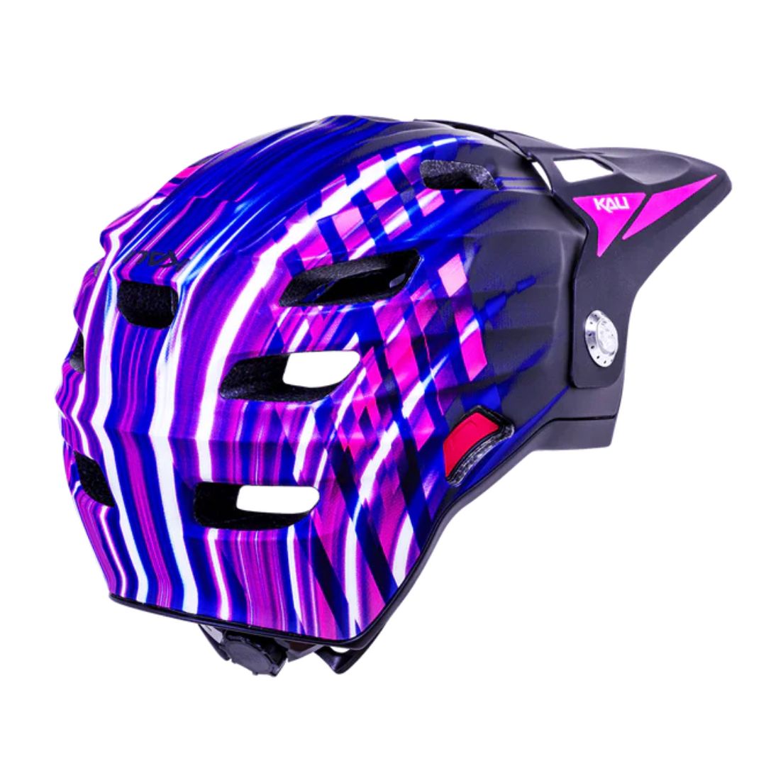 קסדה מלאה לאופניים לילדים פול פייס קאלי ורוד-כחול Kali Maya Full Face Child