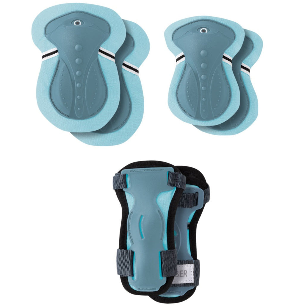 סט מגנים לילדים פסטלי לאופניים קורקינט וסקייטבורד גילאי 3-7 GLOBBER