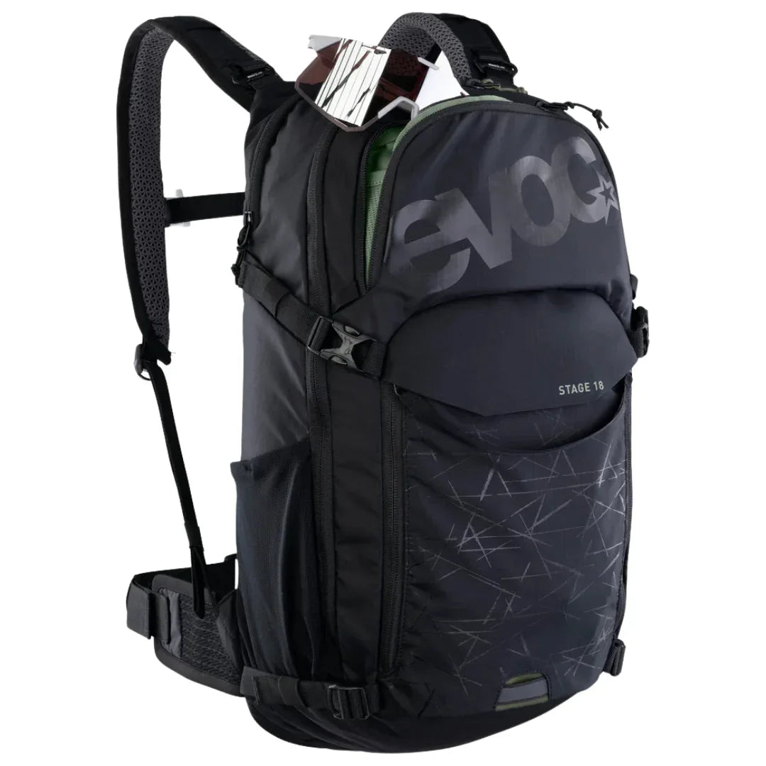 תיק רכיבה וטיולים 18 ליטר אבוק Evoc Stage 18 שחור - Bikes Online
