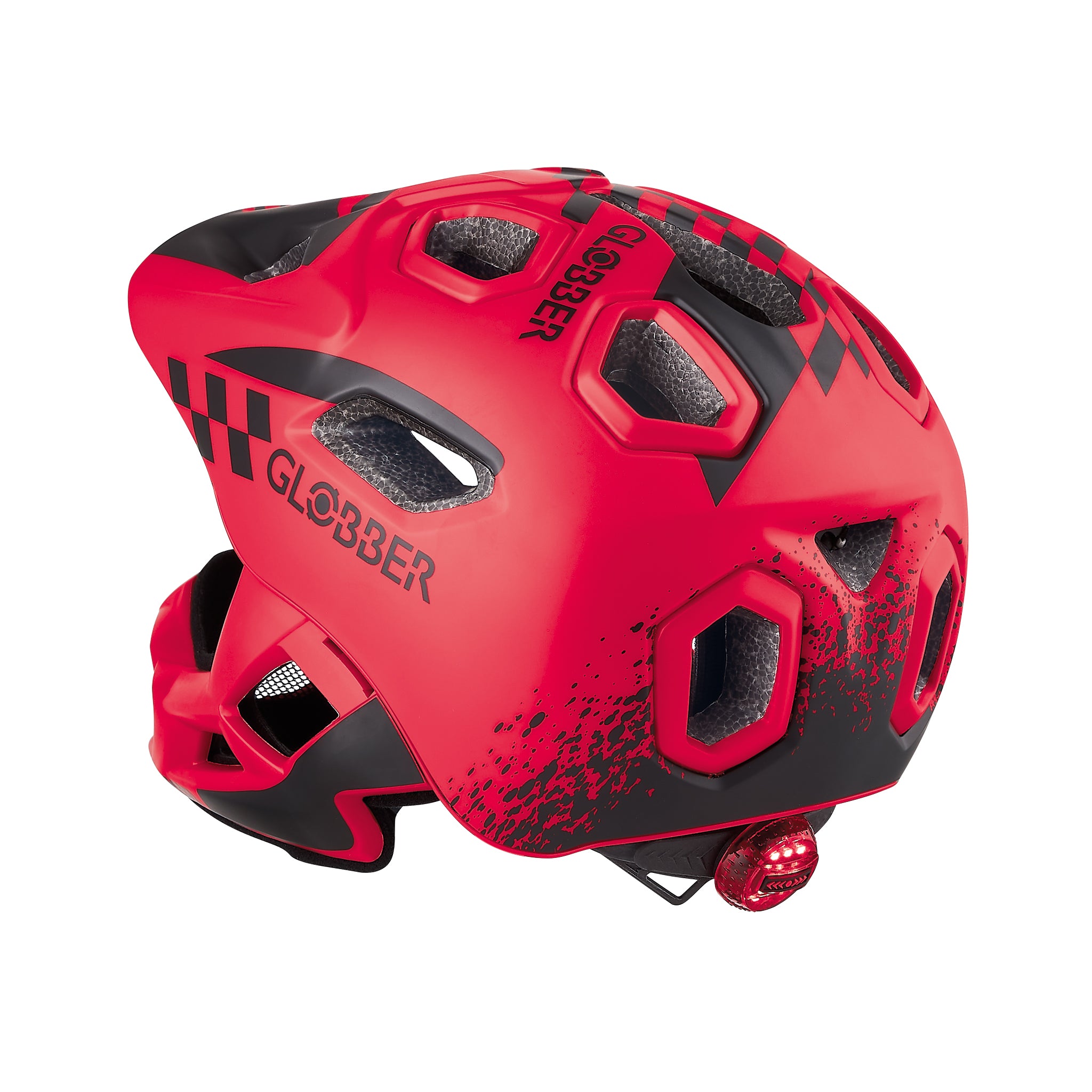 קסדה מלאה לאופניים לילדים עם אור אחורי Globber Racing
