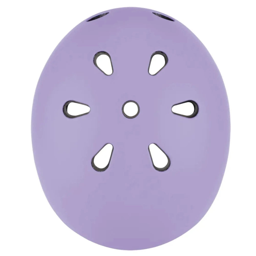 קסדה לאופניים לתינוקות עם אור אחורי סגול פסטל Globber