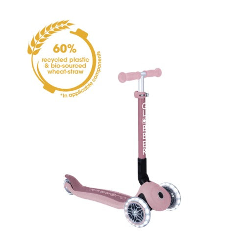 קורקינט לילדים קטנטנים גלובר ג'וניור לייטס מתקפל עם אורות אקולוגי GLOBBER JUNIOR FOLDABLE LIGHTS ECOLOGIC