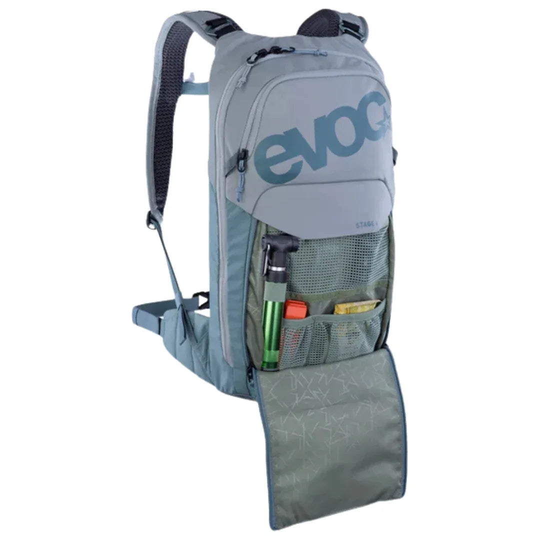 תיק רכיבה וטיולים + שלוקר 6 ליטר אבוק Evoc Stage 6 אפור - Bikes Online