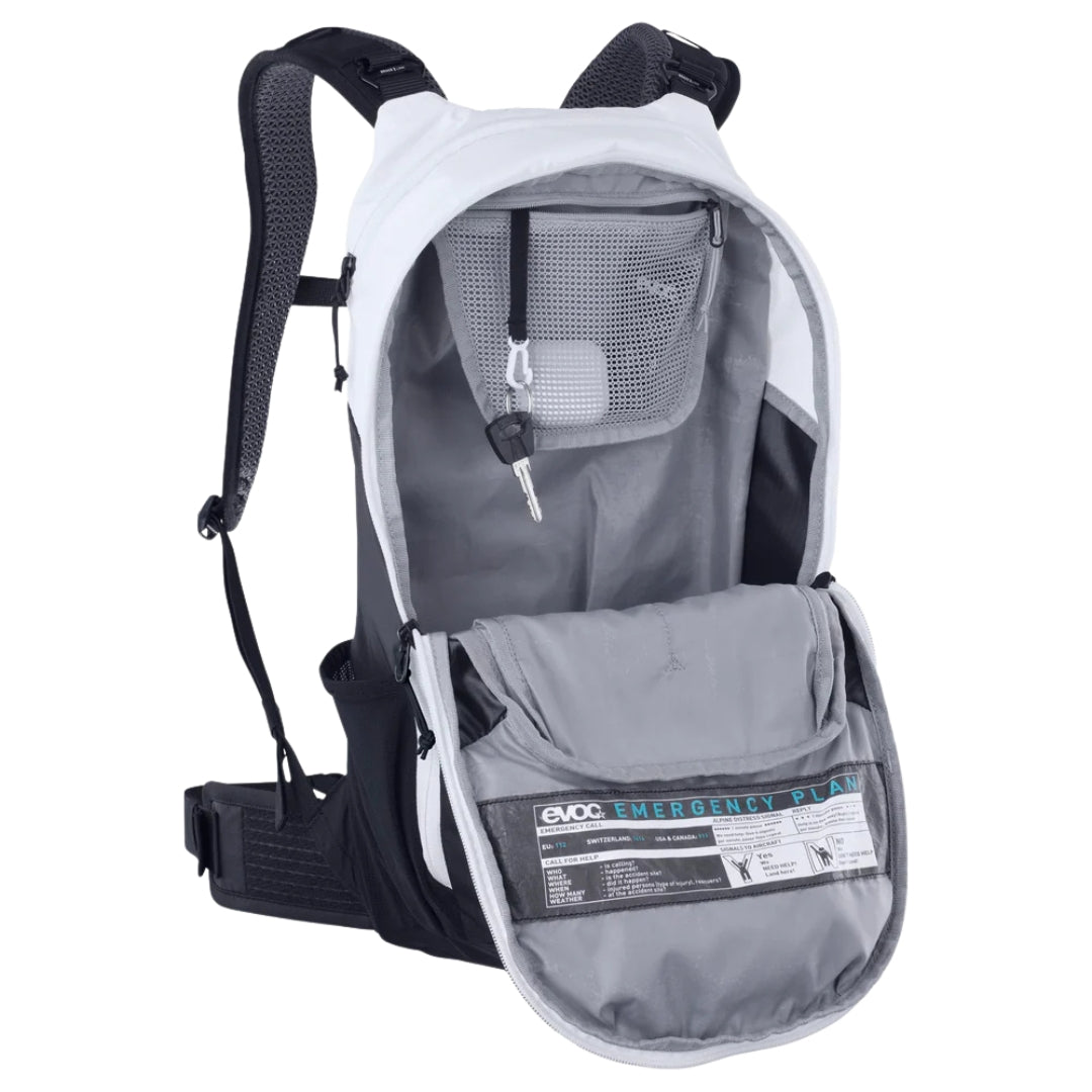 תיק רכיבה וטיולים 12 ליטר אבוק Evoc Stage 12 שחור-לבן
