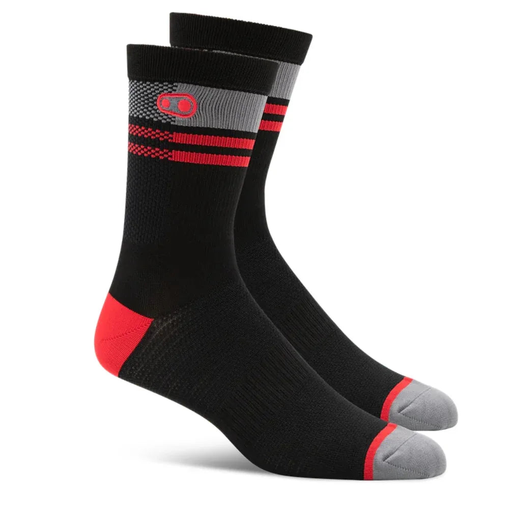גרביים ICON CrankBrothers שחור/אדום/אפור - Bikes Online