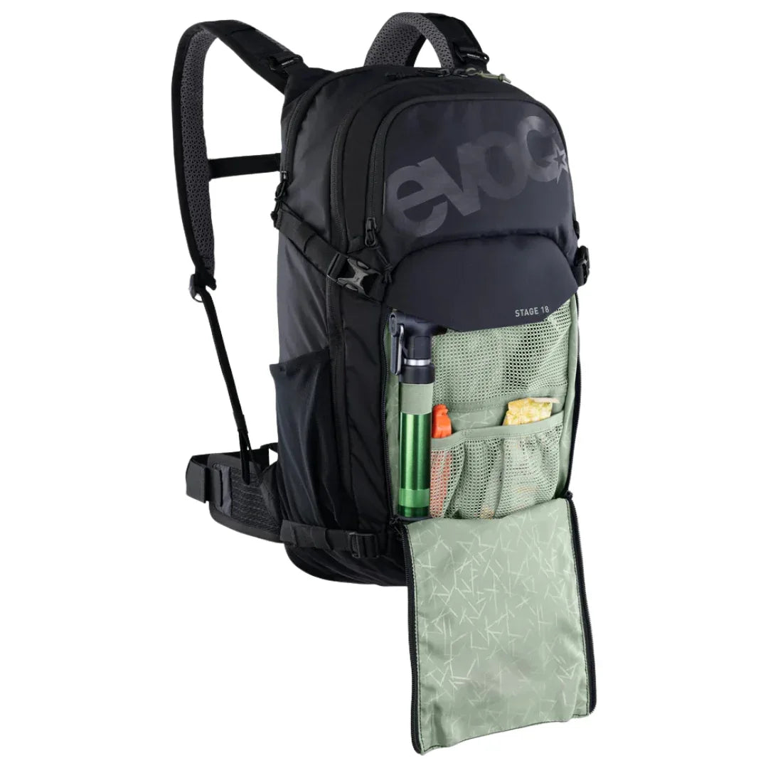 תיק רכיבה וטיולים 18 ליטר אבוק Evoc Stage 18 שחור - Bikes Online