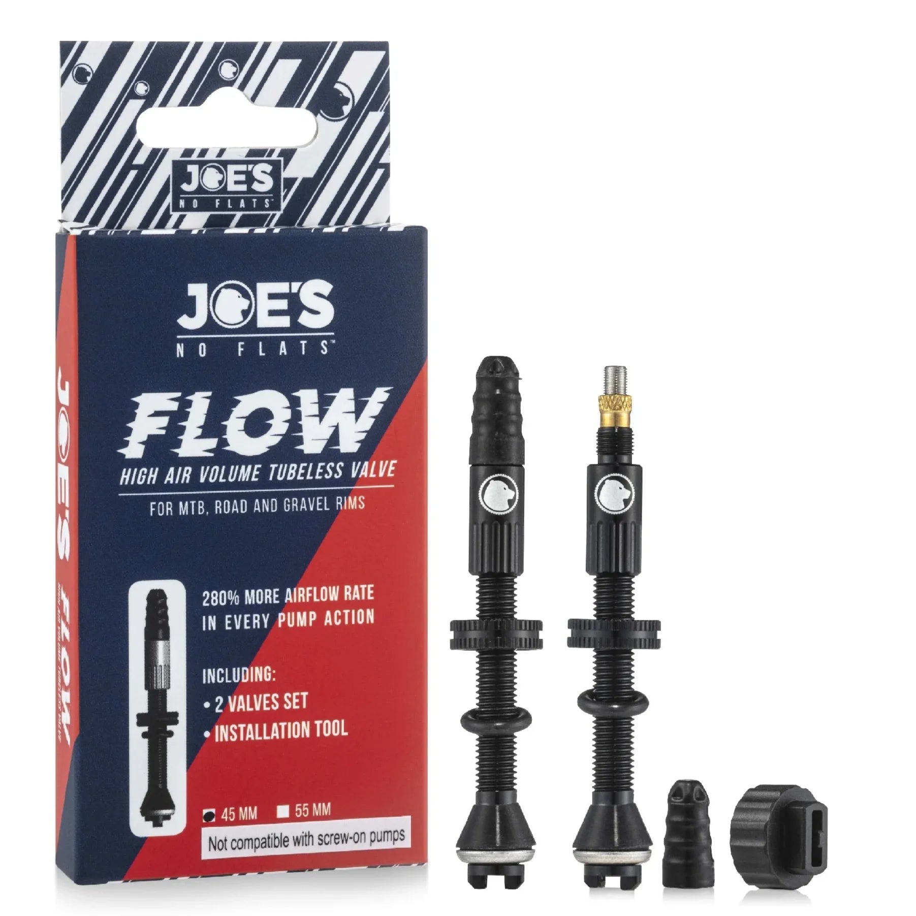 זוג ונטילים צרפתים נפח גבוה לגלגל טיובלס Joe's HIGH VOLUME - Bikes Online