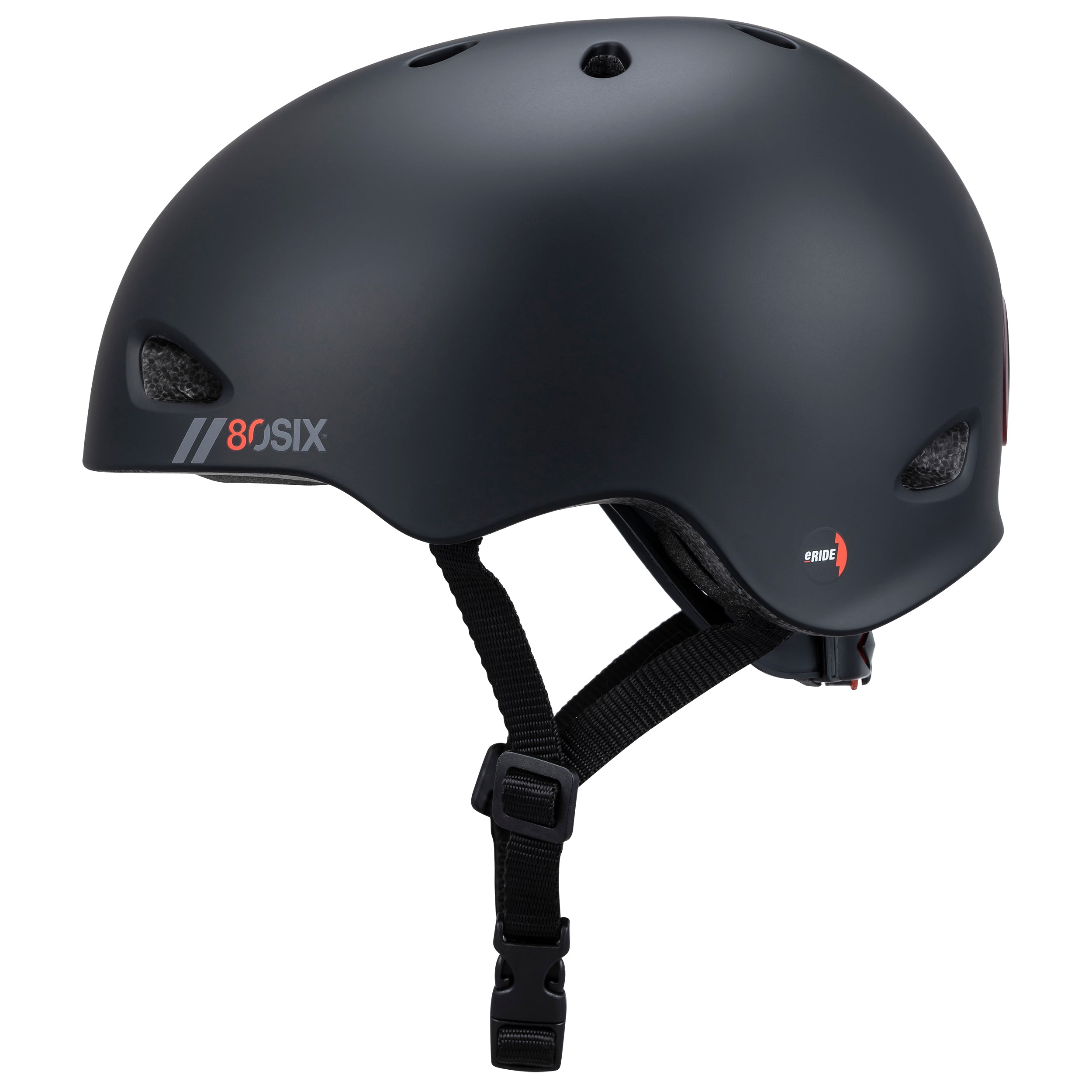 קסדה לאופניים קסדה לקורקינט לילדים ונוער 80SIX שחור