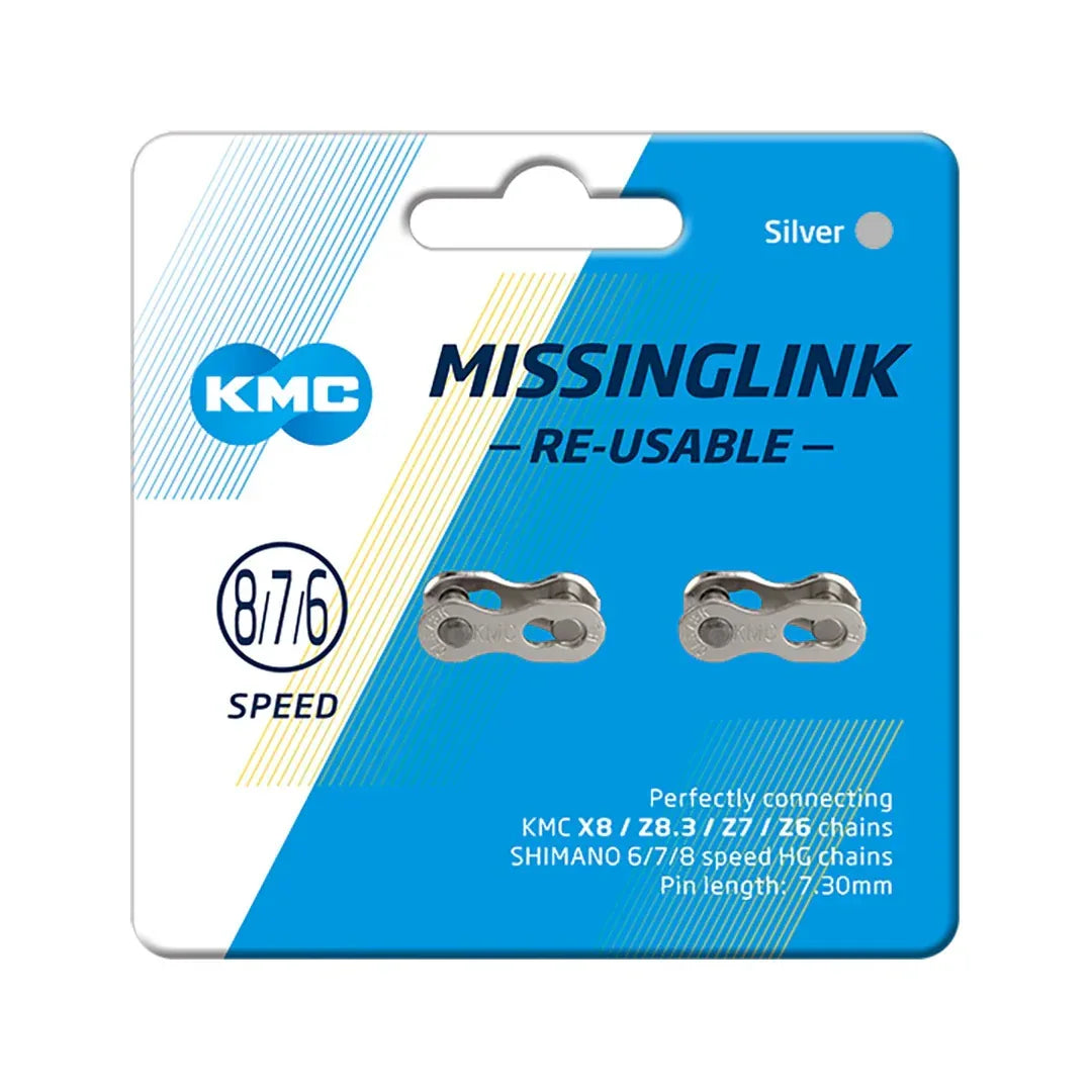זוג חוליות מקשרות לשרשרת אופניים KMC MissingLink 6/7/8 - Bikes Online