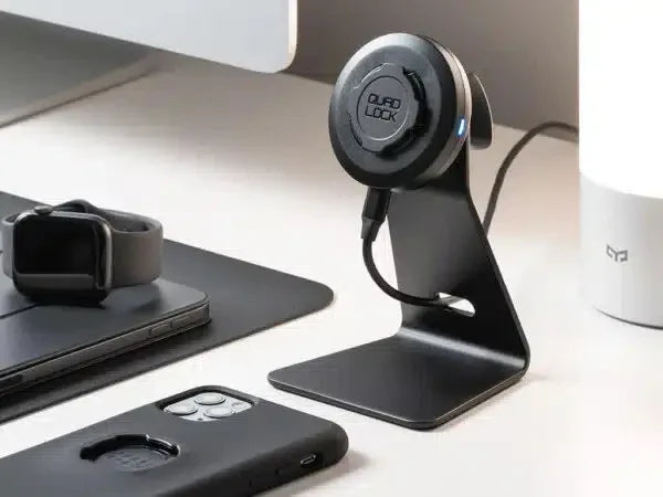 מטען אלחוטי לטלפון למתאמי שולחן או רכב Quad Lock Wireless Charging Head - Bikes Online
