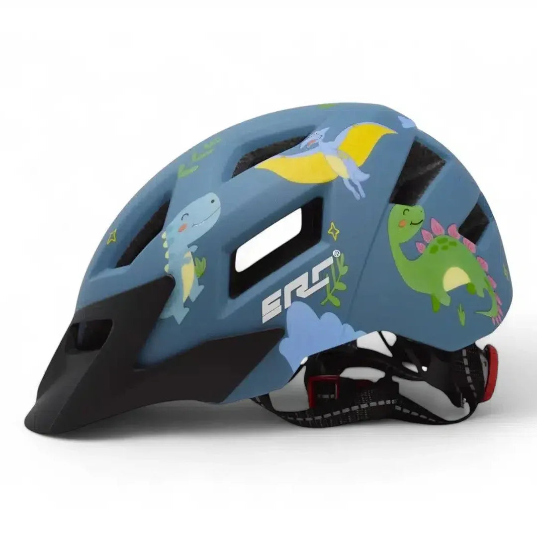 קסדת אופניים לילדים ונוער כחול כהה דינוזאורים ERC HT-45 - Bikes Online