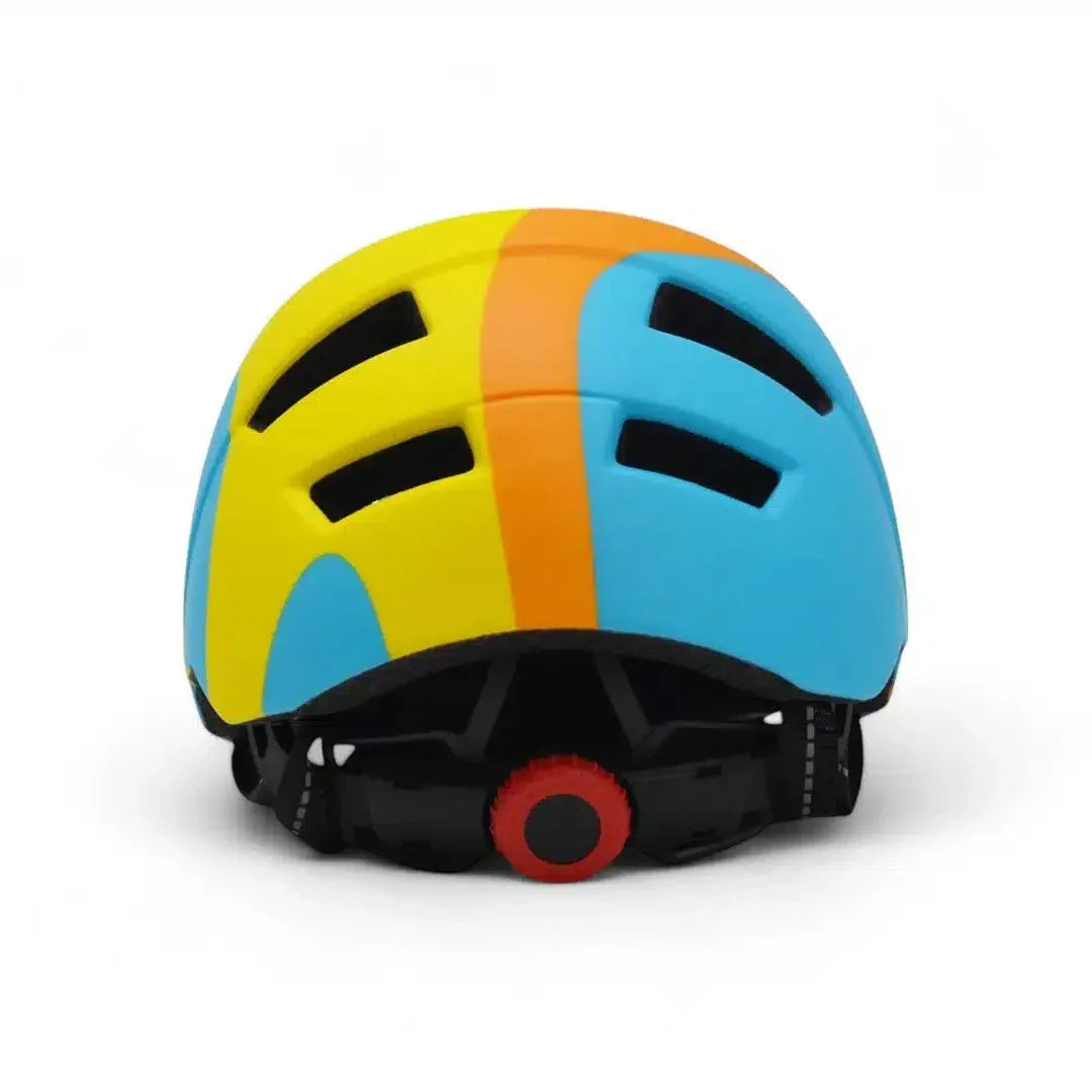 קסדת אופניים לילדים ונוער תכלת צהוב כתום ERC HT-45 - Bikes Online