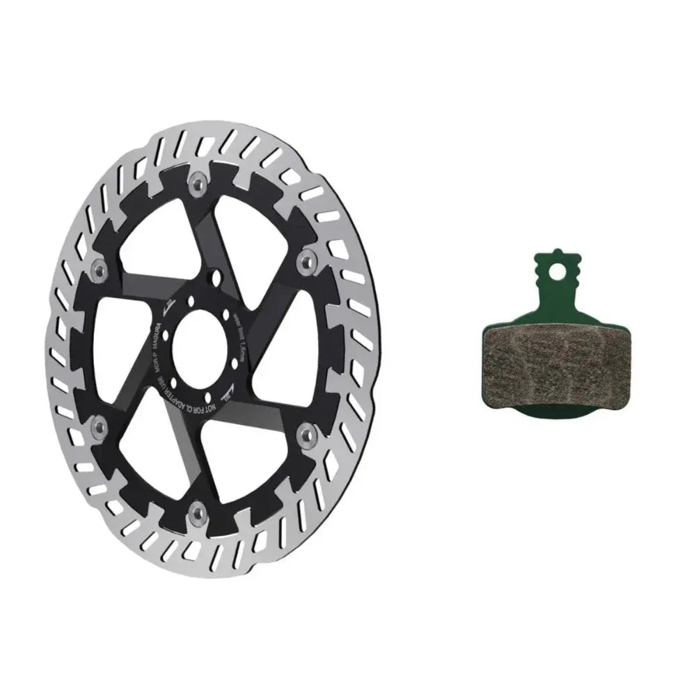 דיסק מגורה 203 מ"מ MDR-P 203 + רפידות 7S - Bikes Online