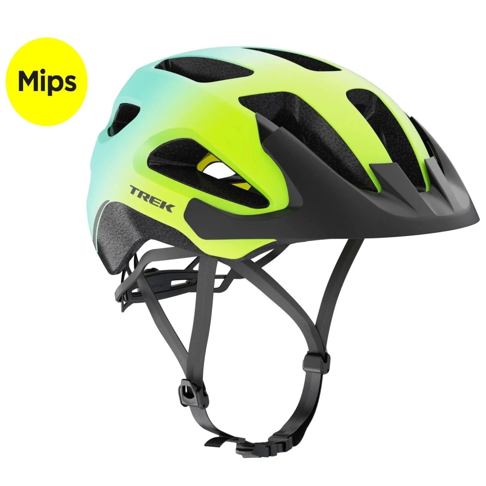 קסדה לאופניים לשטח ולכביש טרק Trek Solstice MIPS צהוב-טורקיז - Bikes Online