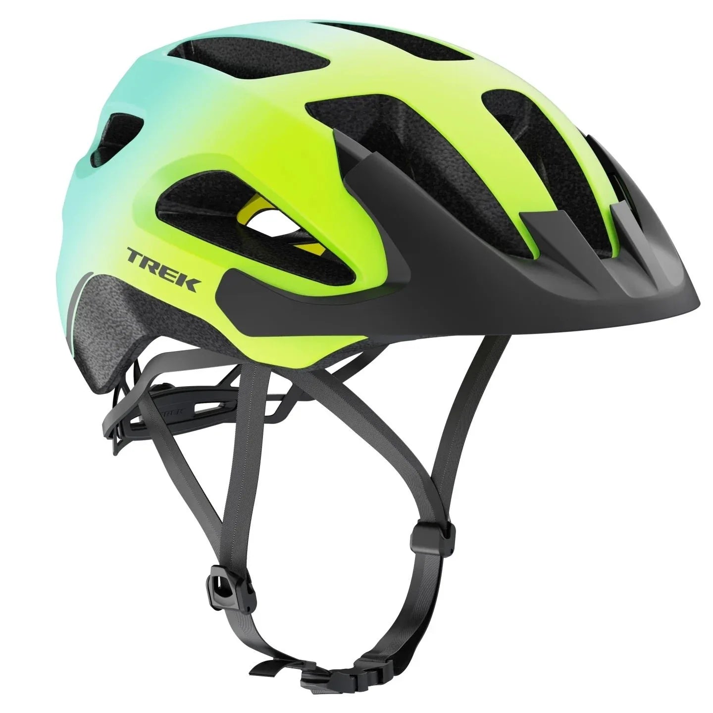 קסדה לאופניים לשטח ולכביש טרק Trek Solstice MIPS צהוב-טורקיז - Bikes Online
