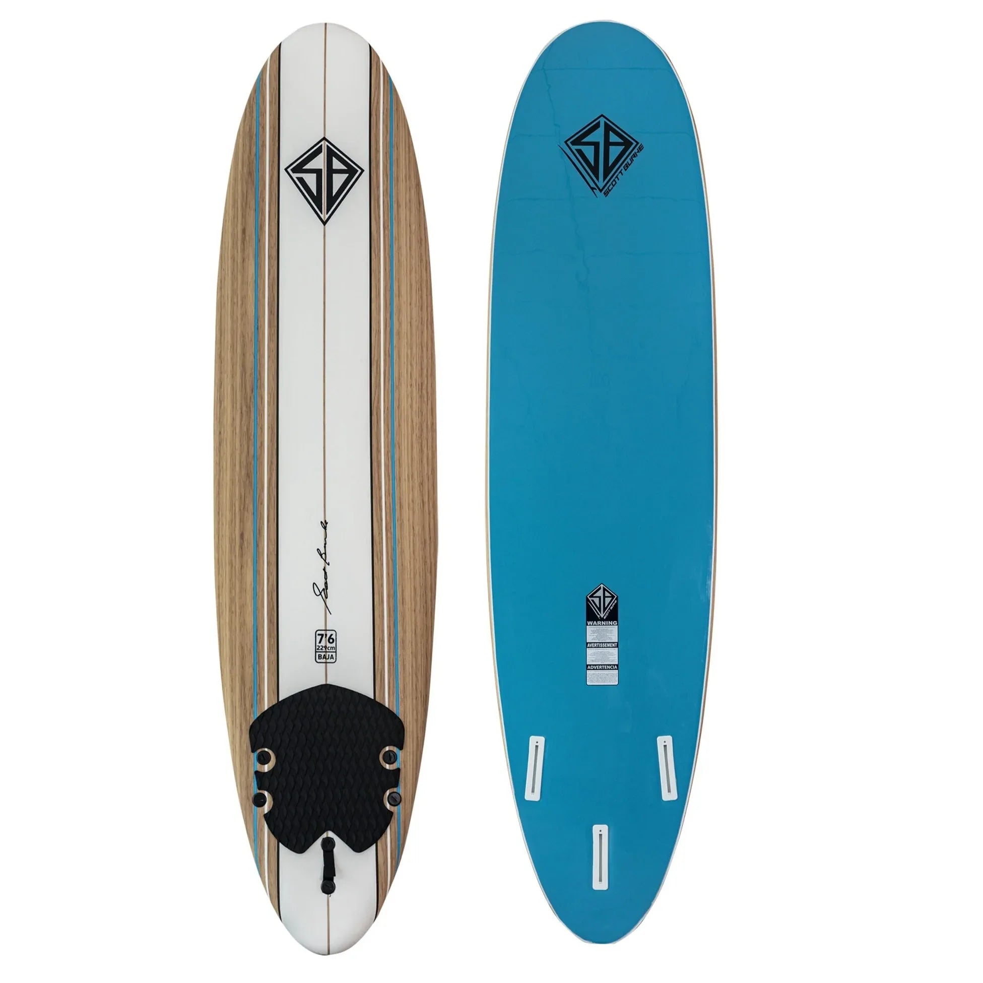 גלשן סופט SB 7’6” Baja Surfboard - Bikes Online