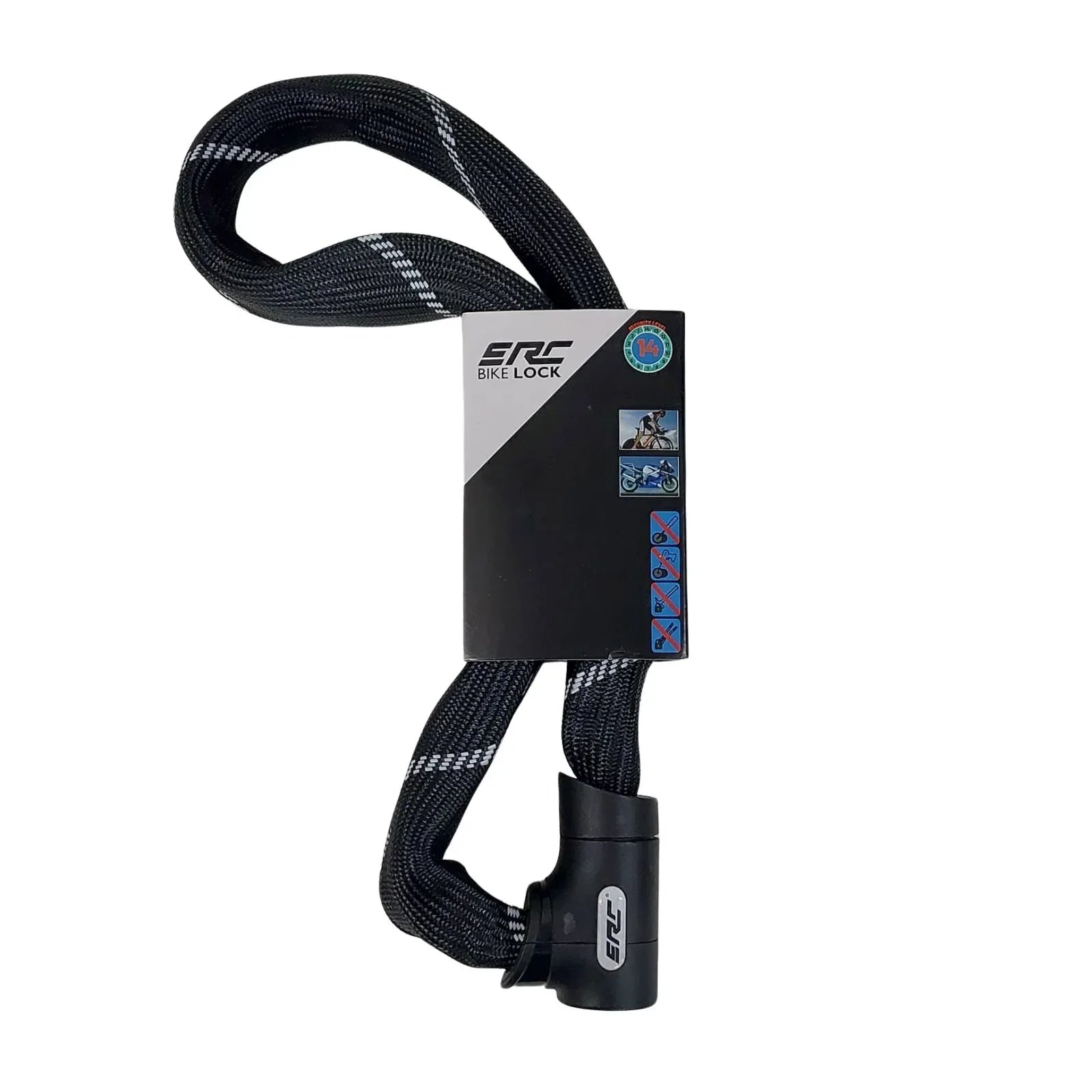 מנעול שרשרת עם מפתח לאופניים ERC TY-780 - Bikes Online