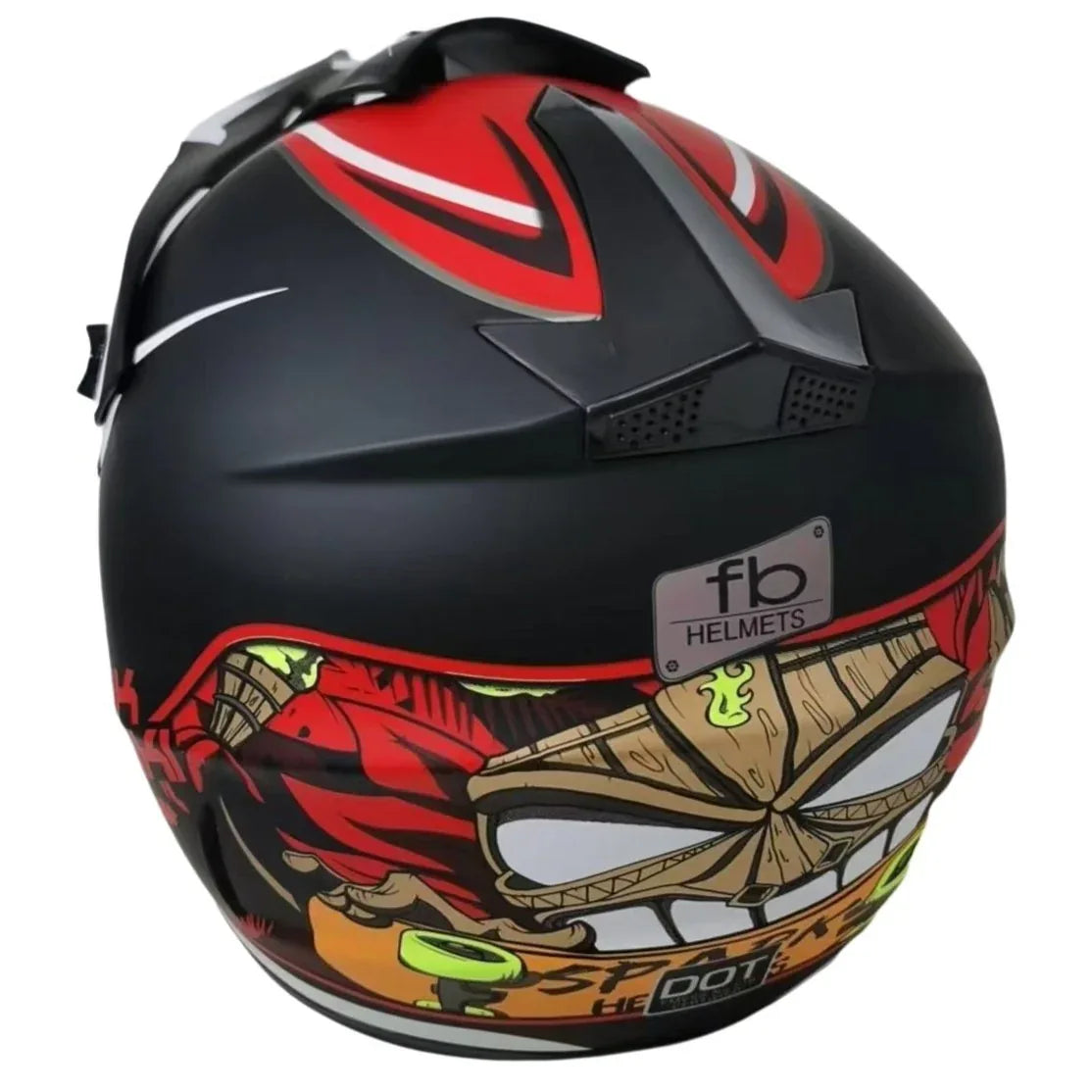 קסדה מלאה לאופניים וקורקינט פול פייס אדום טיקי - Bikes Online