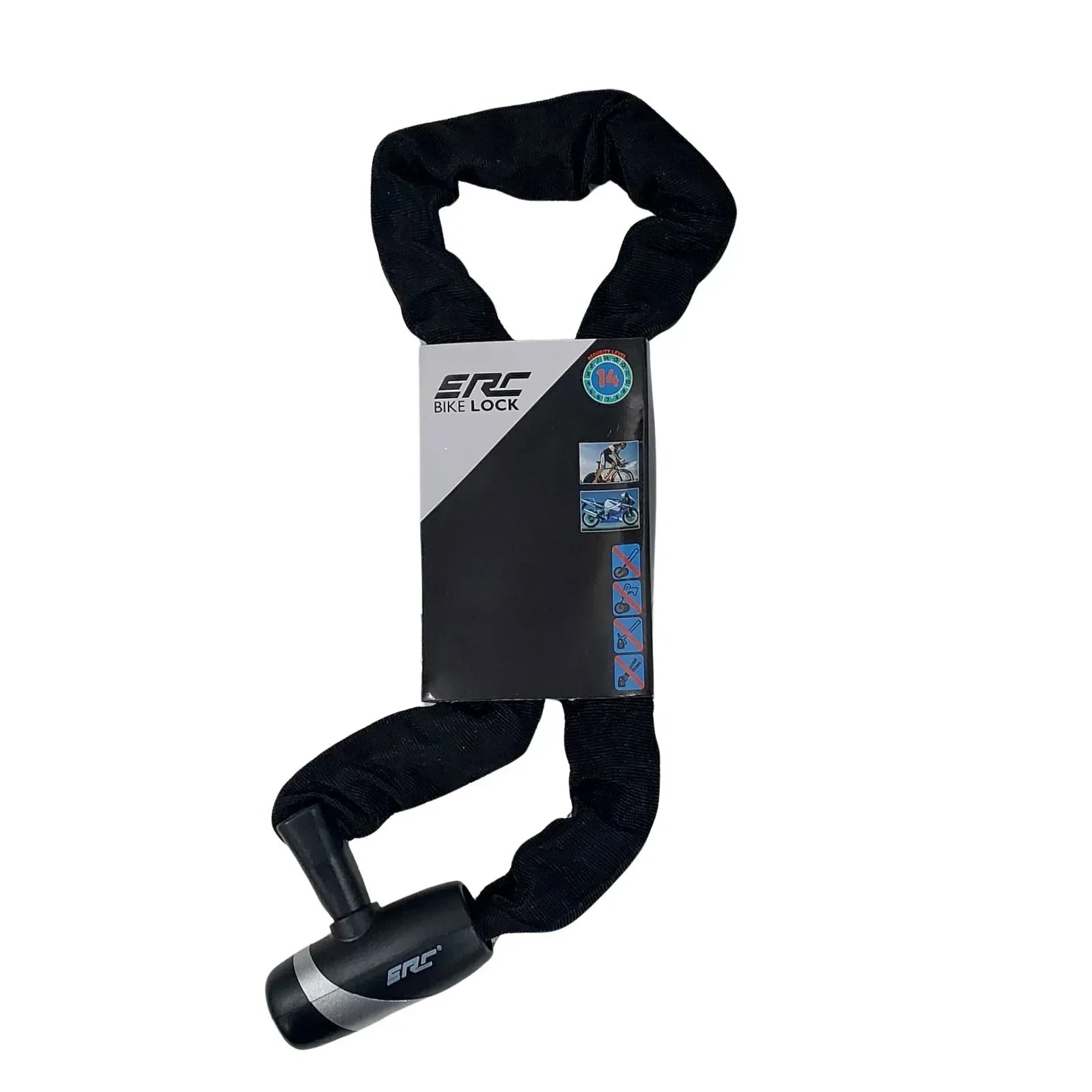 מנעול שרשרת עם מפתח לאופניים אורך 120 ס"מ ERC TY-784-2 - Bikes Online