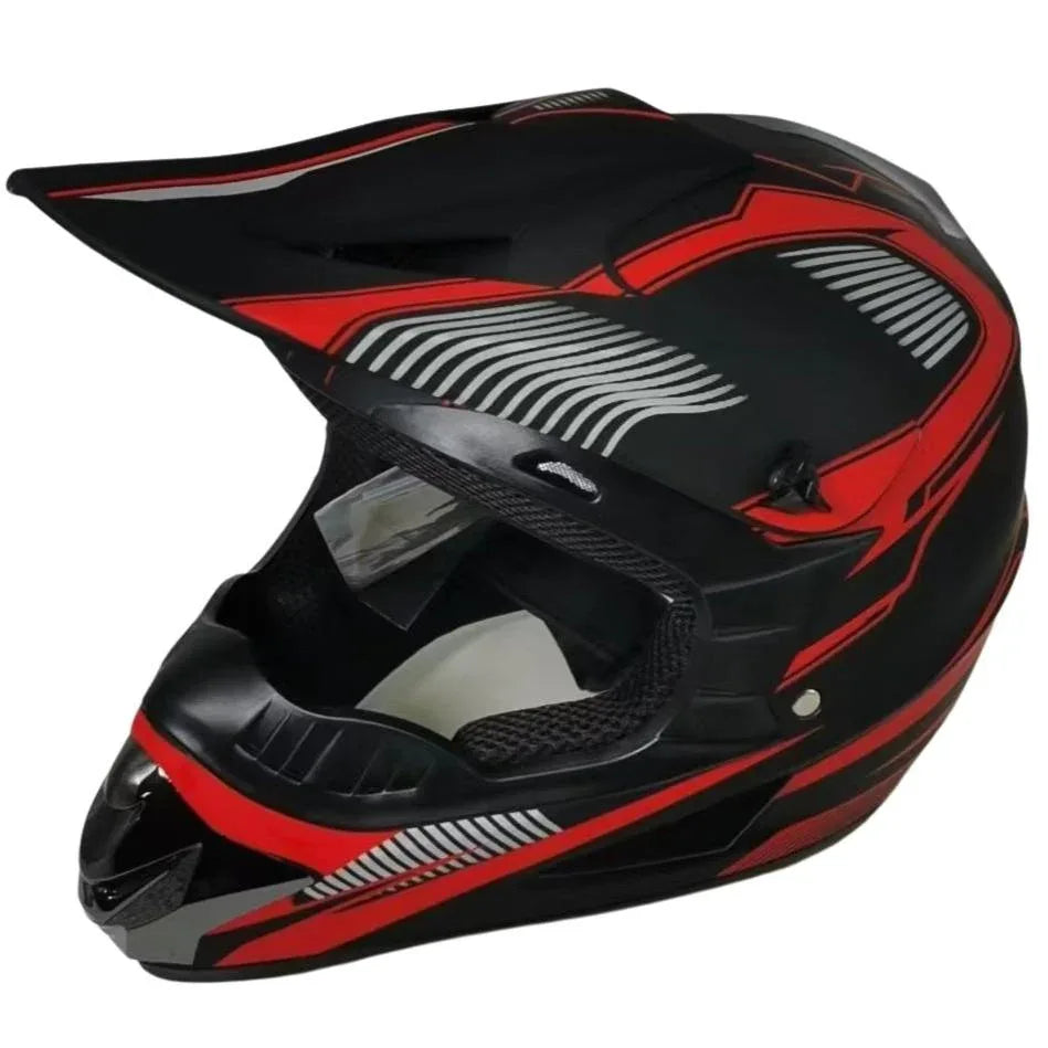 קסדה מלאה לאופניים וקורקינט פול פייס שחור אדום - Bikes Online