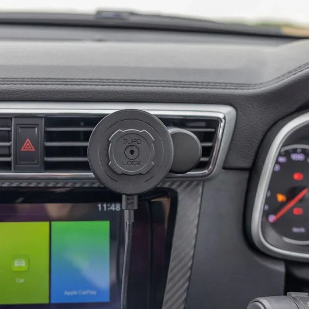התקן מעמד לטלפון לרכב חיבור לתריסי מזגן Quad Lock Car Vent Mount - Bikes Online