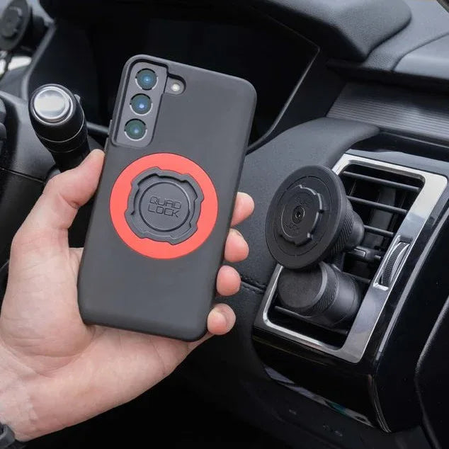 התקן מעמד לטלפון לרכב חיבור לתריסי מזגן Quad Lock Car Vent Mount - Bikes Online