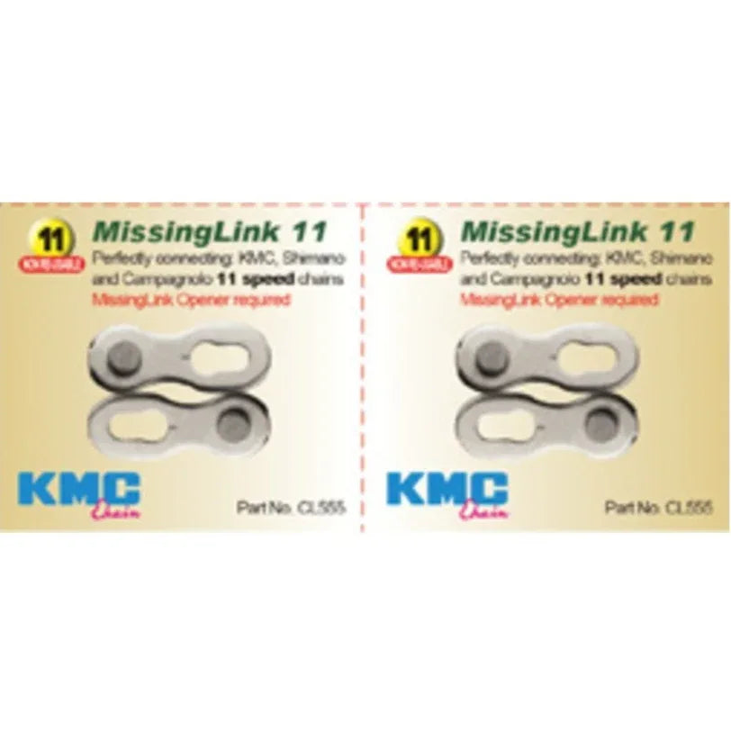 זוג חוליות מקשרות לשרשרת אופניים KMC MissingLink 11 - Bikes Online
