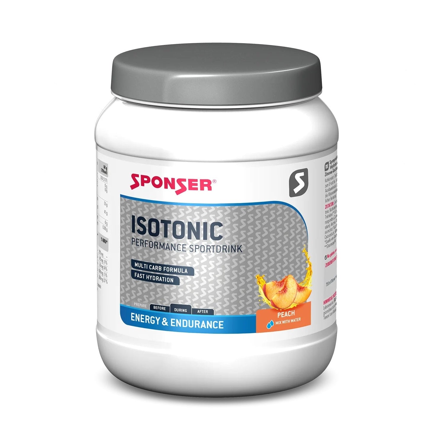 אבקה להכנת משקה איזוטוני Sponser Isotonic Drink